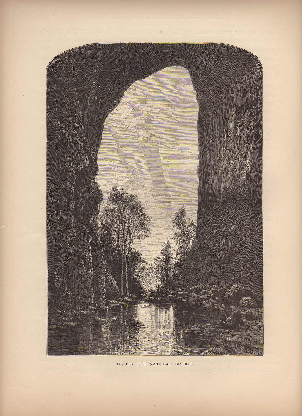 Under the Natural Bridge — historic image