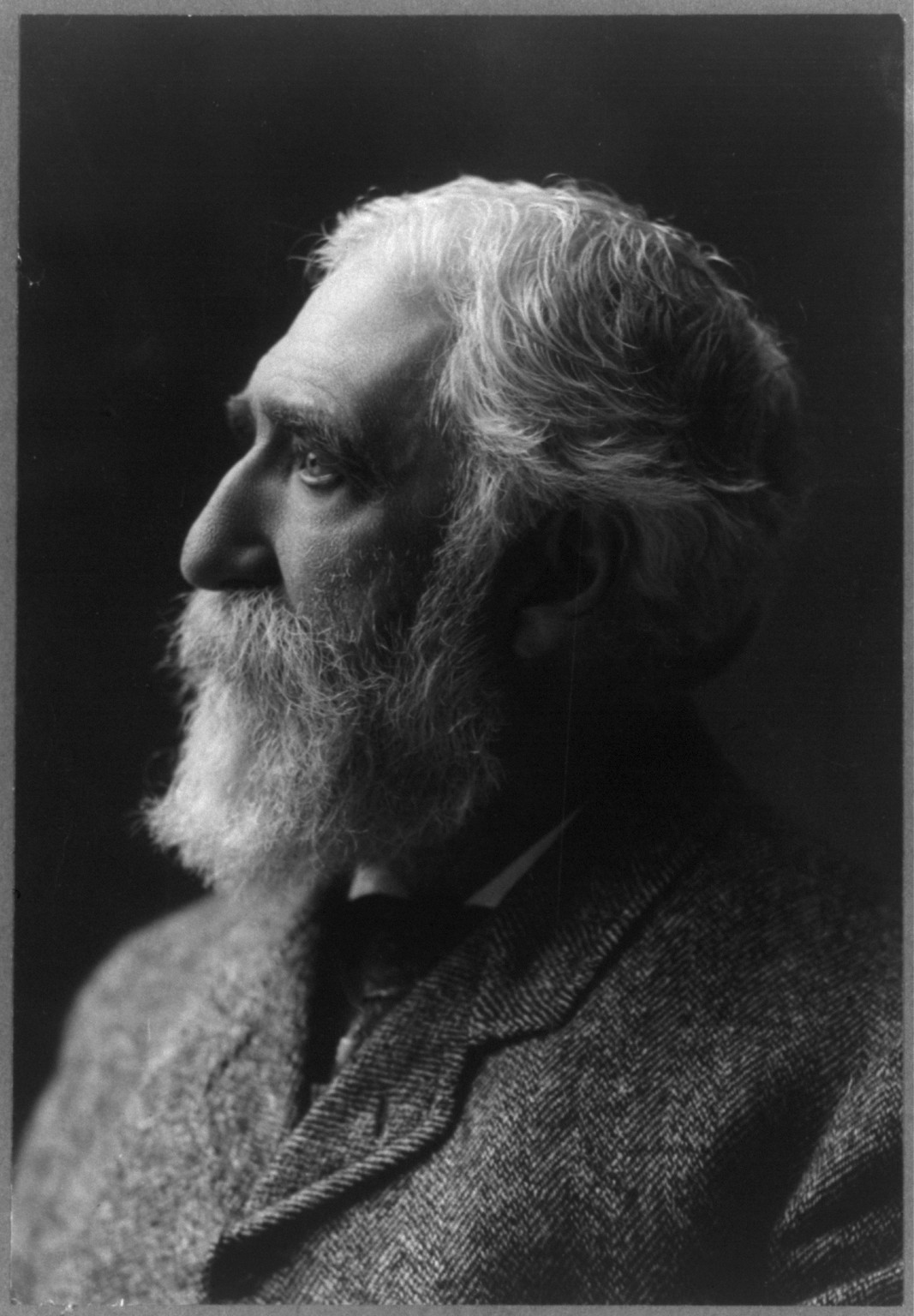 [Charles Dudley Warner, 1829-1900, bust portrait, facing left], c1897. — historic photograph