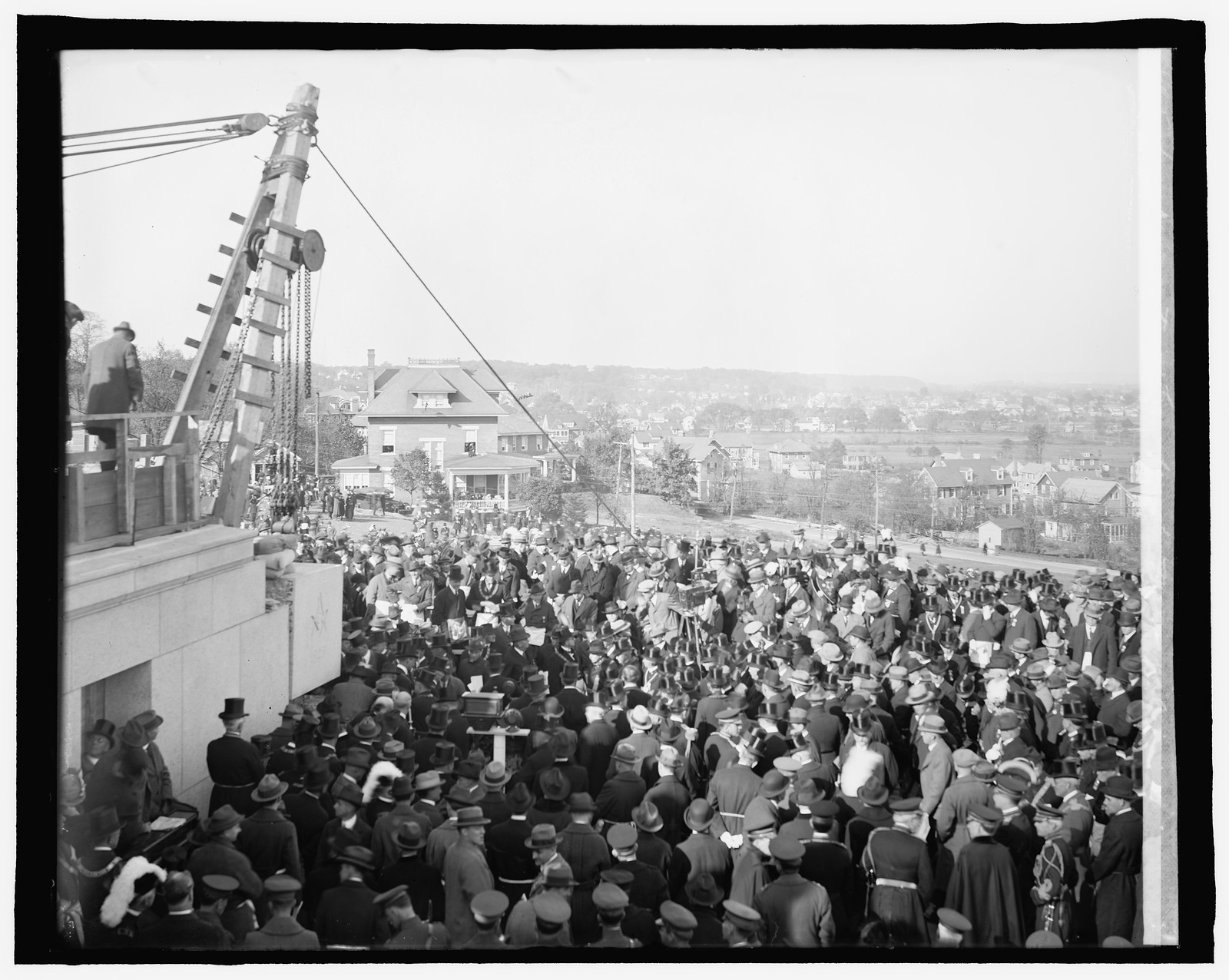 Dedication, Geo. Wash. Memorial, [1923, Alexandria, Virginia], [between 1910 and 1920] — historic photograph