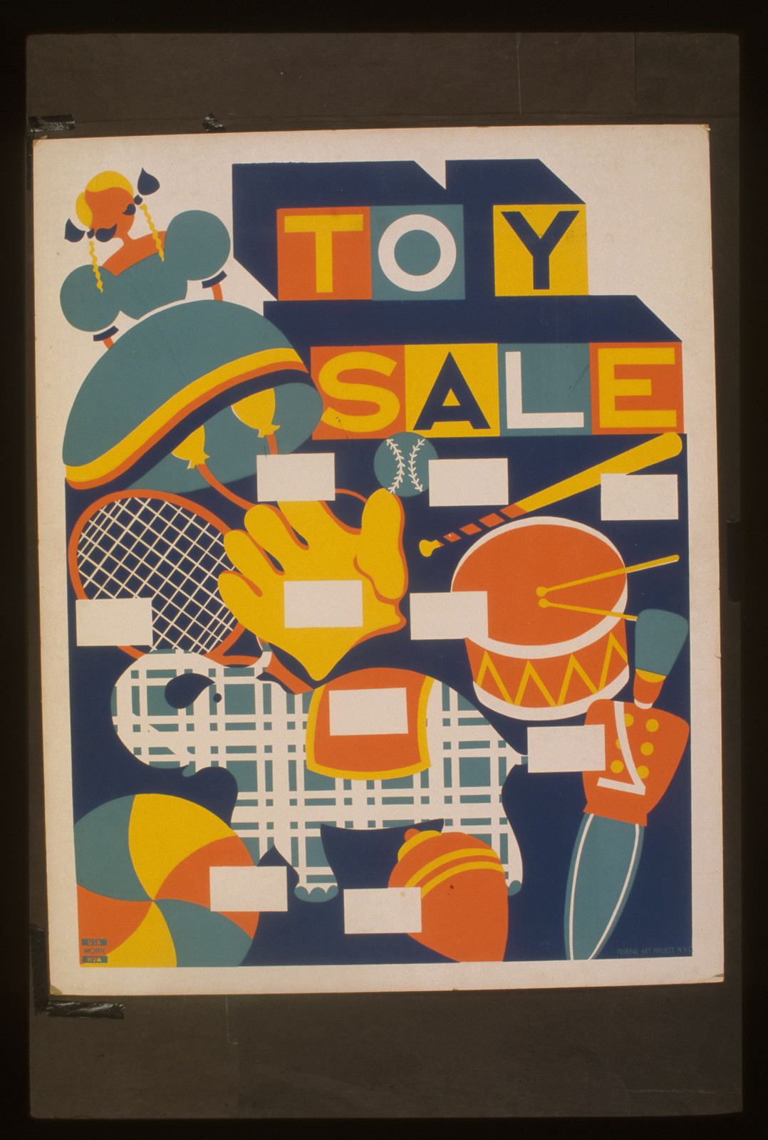 Toy sale, 1936 — vintage poster