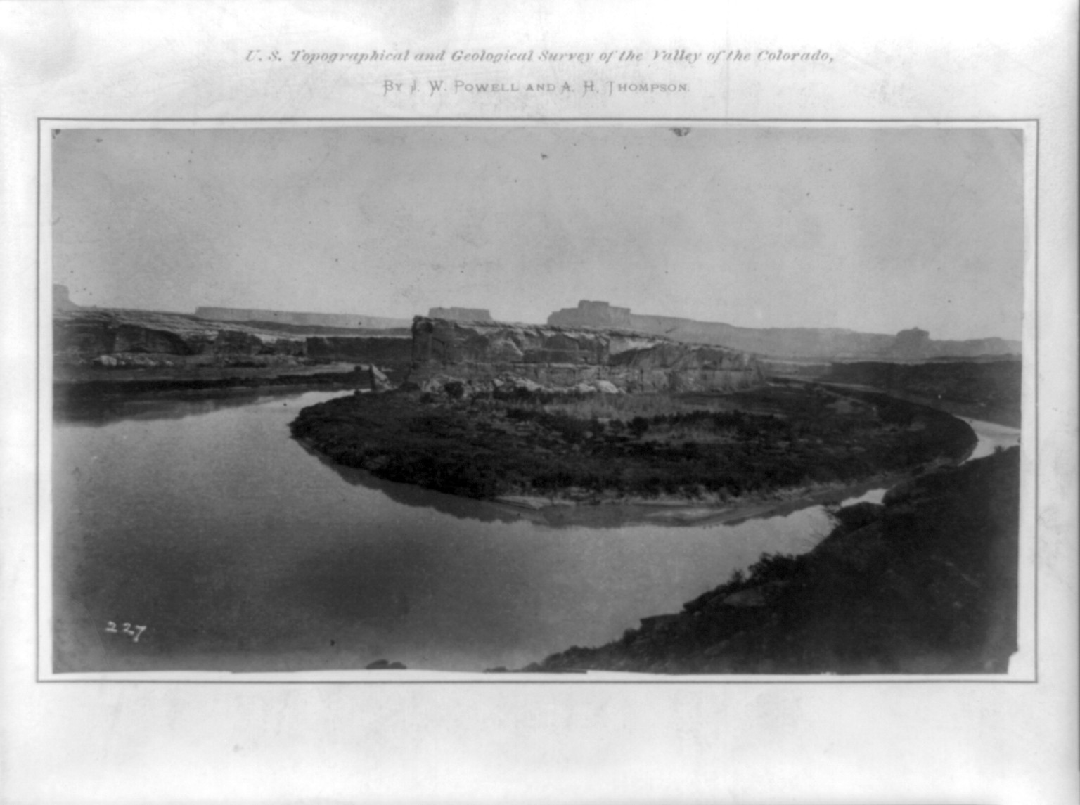 Bonito Bend between Labyrinth and Stillwater Canyons, 1871 — historic photograph