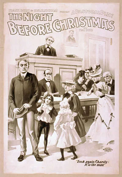 The Night Before Christmas: pastoral play poster