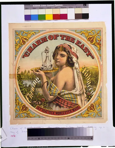 Charm of the East--Chewing tobacco--O.P. Shattuck, Worcester, Mass. / Strobridge & Co. Lith. Cincinnati, O.