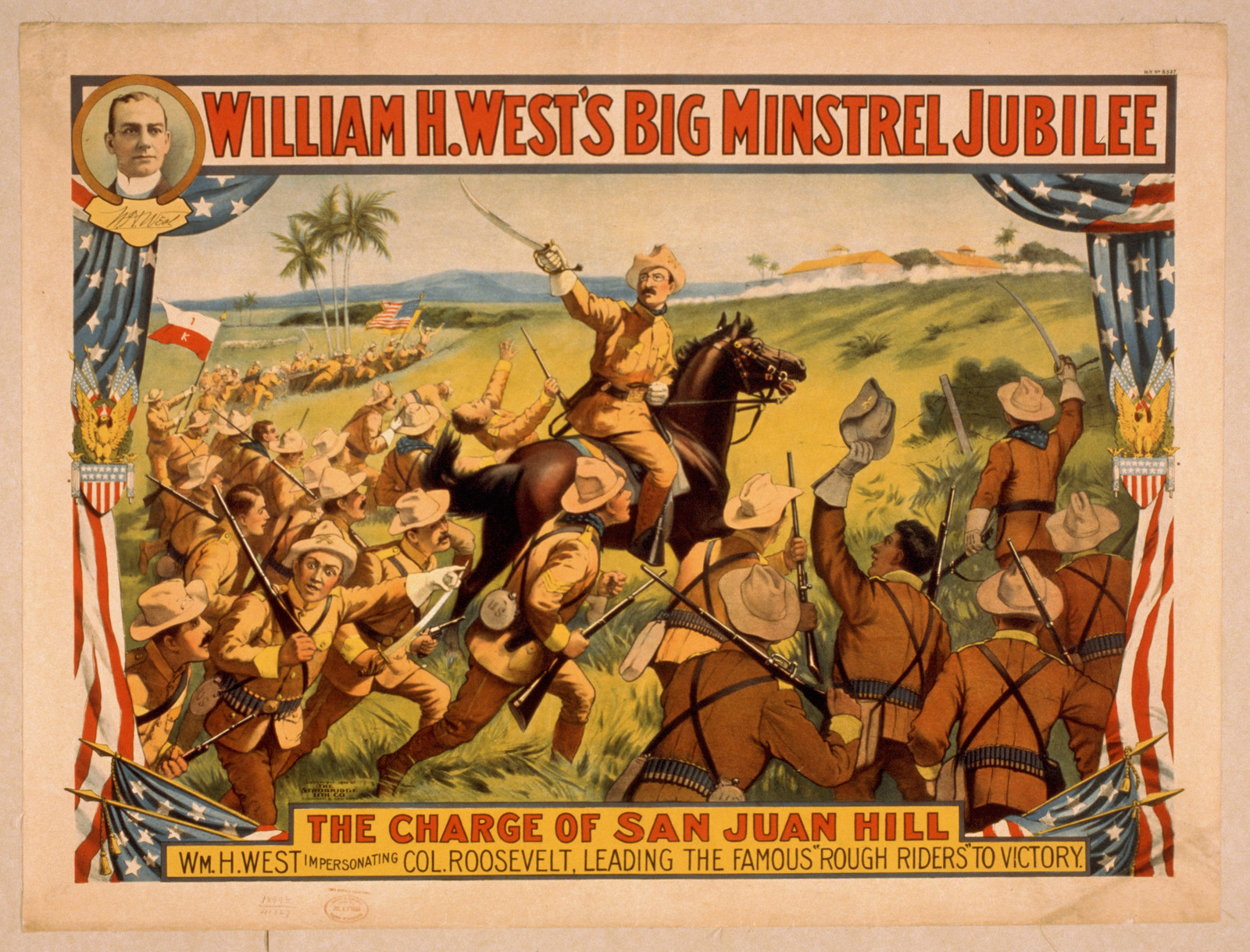 William H. West's Big Minstrel Jubilee: The Charge of San Juan Hill — historic image