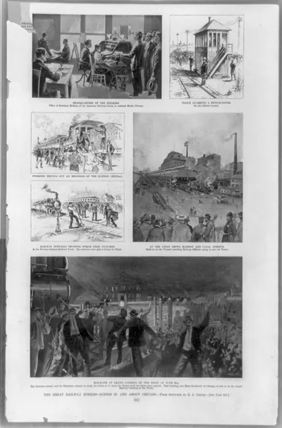 The Great railway strikes--scenes in and about Chicago / from sketches by G.A. Coffin.