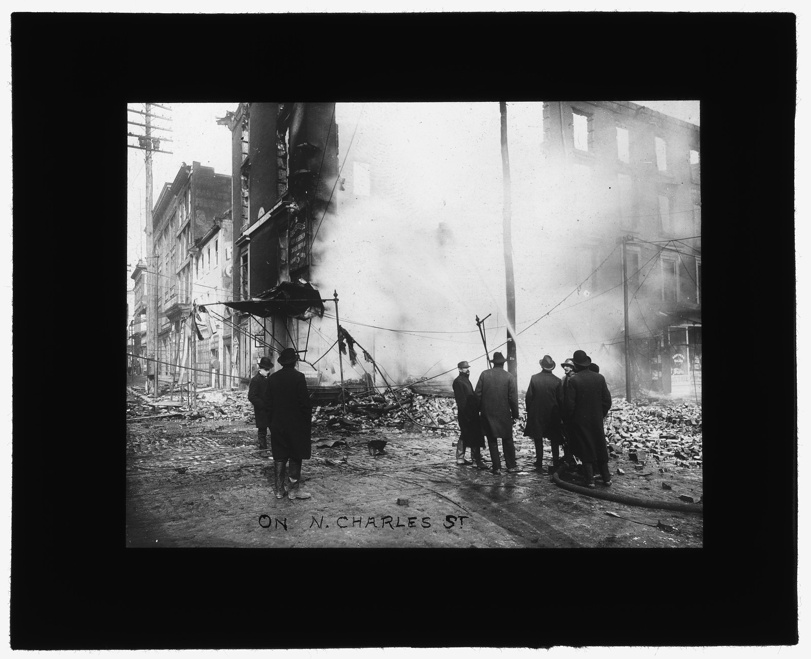 [Baltimore fire, 1904] On N. Charles St., [1904] — historic photograph