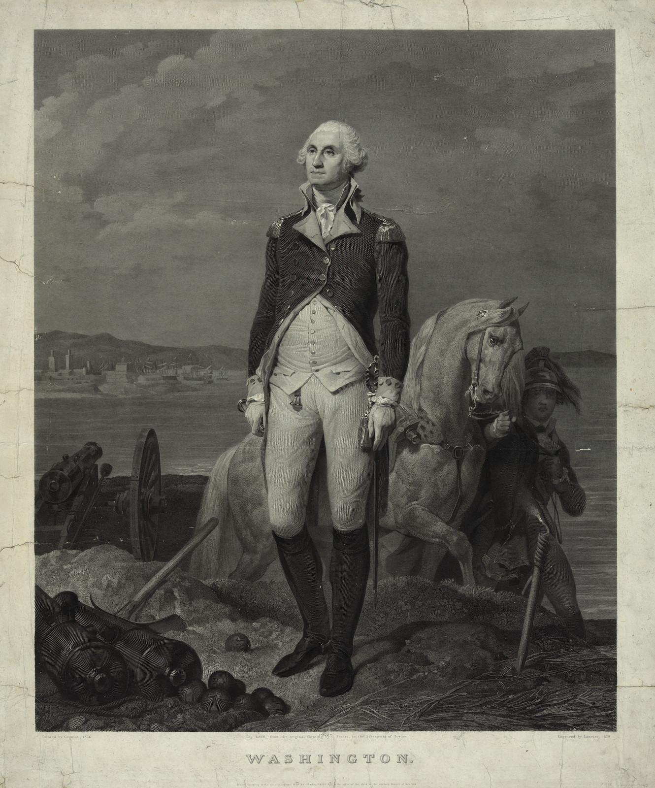 Washington, c. 1850s — antique engraving