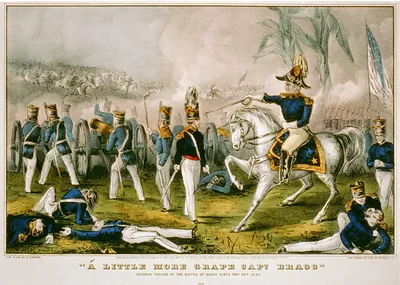 A little more grape Capt. Bragg"--General Taylor at the Battle of Buena Vista 1847 / Cameron ; lith. & pub. by N. Currier."