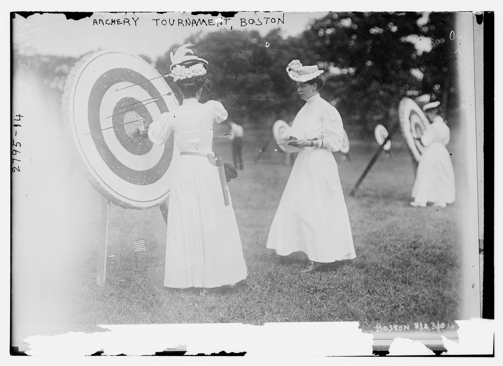 Archery tournament - Boston, n/a — historic photograph