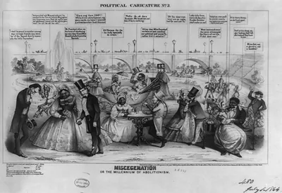Political caricature. No. 2, Miscegenation or the millennium of abolitionism