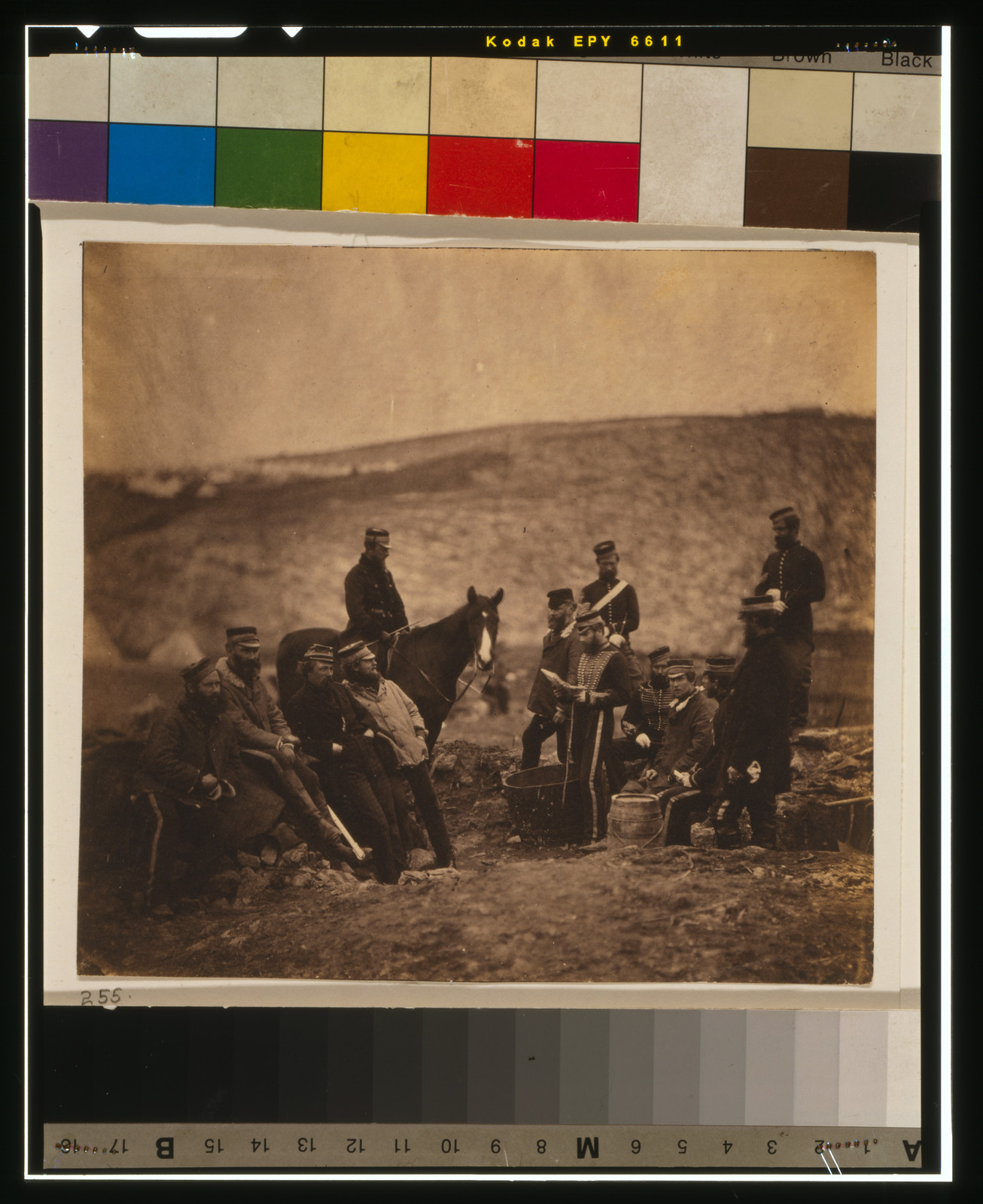 Officers and men of the 8th Hussars., [1855] — historic photograph