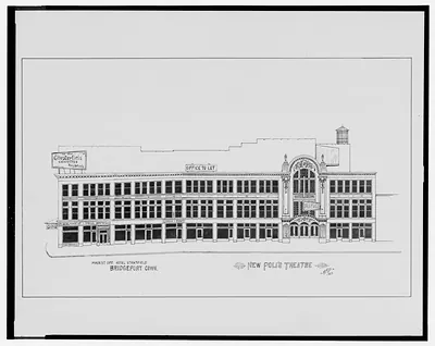 [New Poli's Theatre, Main St. opposite Hotel Stratfield, Bridgeport, Connecticut] / AFD 1923.