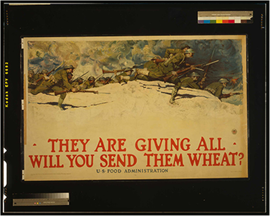 They are giving all - Will you send them wheat? U.S. Food Administration / Harvey Dunn 1918 The W.F. Powers Co. Litho. N.Y., 1918 — vintage poster