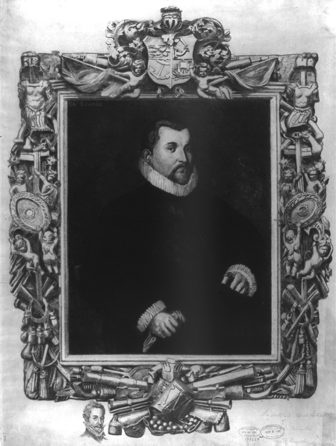 [Sir Antonio Moro's portrait of Christopher Columbus], c1892 Apr. 25. — historic print