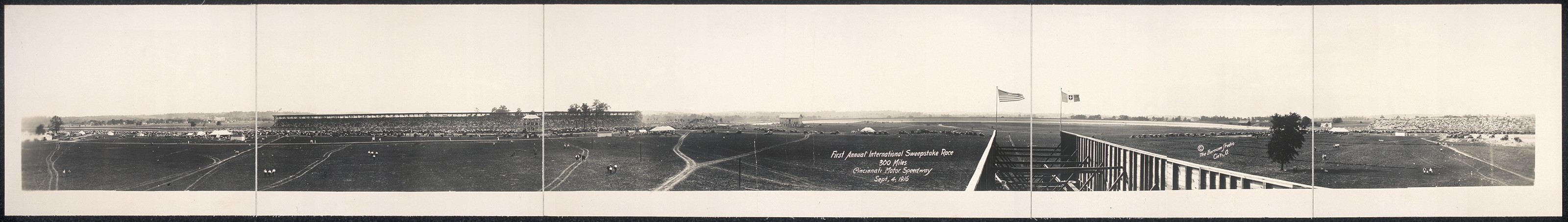 Cincinnati Motor Speedway Sept, Ohio, 1916, 1916 — historic image