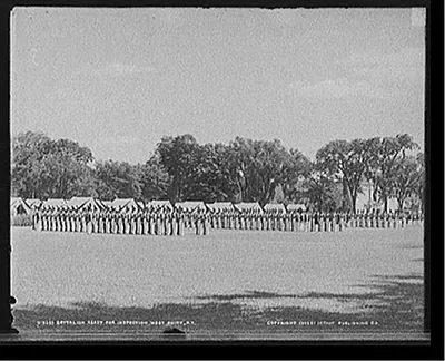 Battalion ready for inspection, [United States Military Academy], West Point, N.Y.
