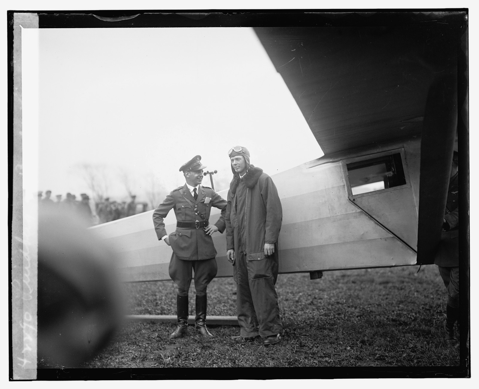 Lindberg at Bolly [i.e., Bolling] Field, [1929] — historic photograph