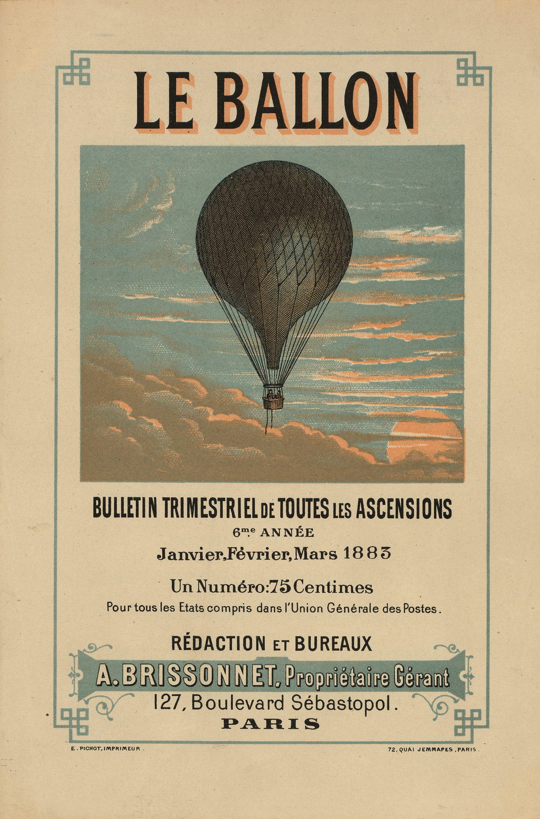 Le Ballon: Bulletin Trimestriel de Toutes les Ascensions cover — historic image