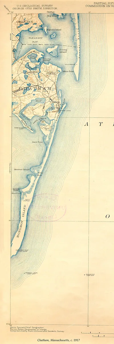 Chatham USGS, Massachusetts, 1917