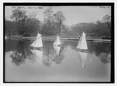 Toy yachts -- Central Park