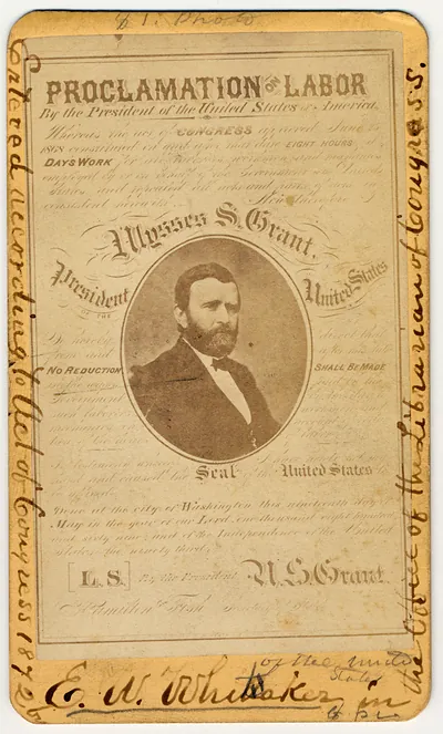 Proclamation of Labor by President Ulysses S. Grant