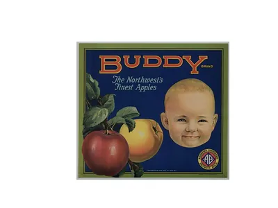 Buddy Brand The Northwest's Finest Apples crate label