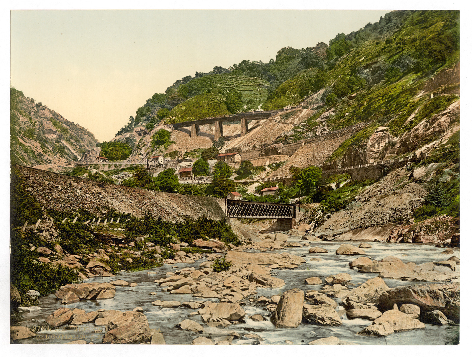 Biaschina St. Gotthard Railway Switzerland, [between ca. 1890 and ca. 1900]. — historic print