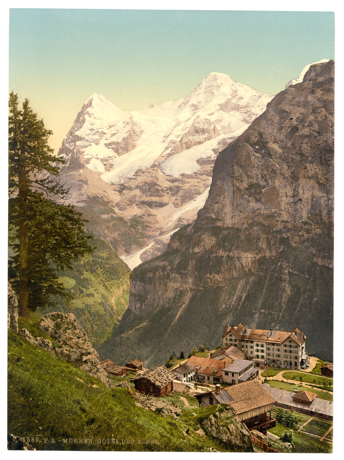 Murren Hotel des Alps Bernese Oberland Switzerland, [between ca. 1890 and ca. 1900]. — historic print