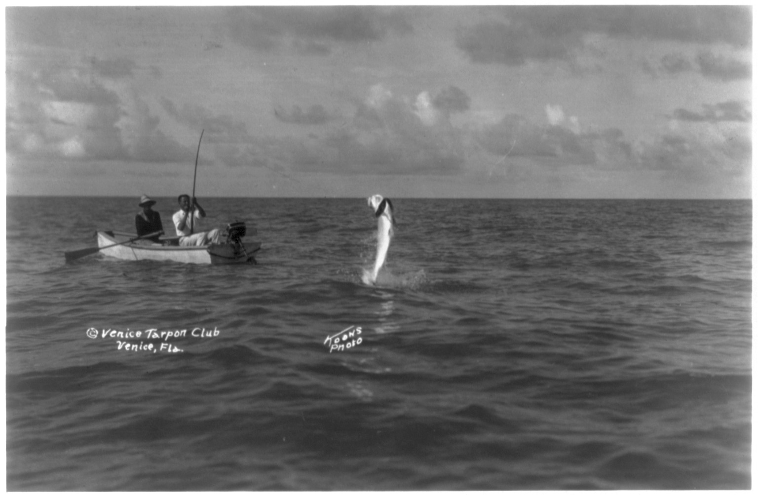 Tarpon standing on his tail, c1926 Sept. 17. — historic photograph
