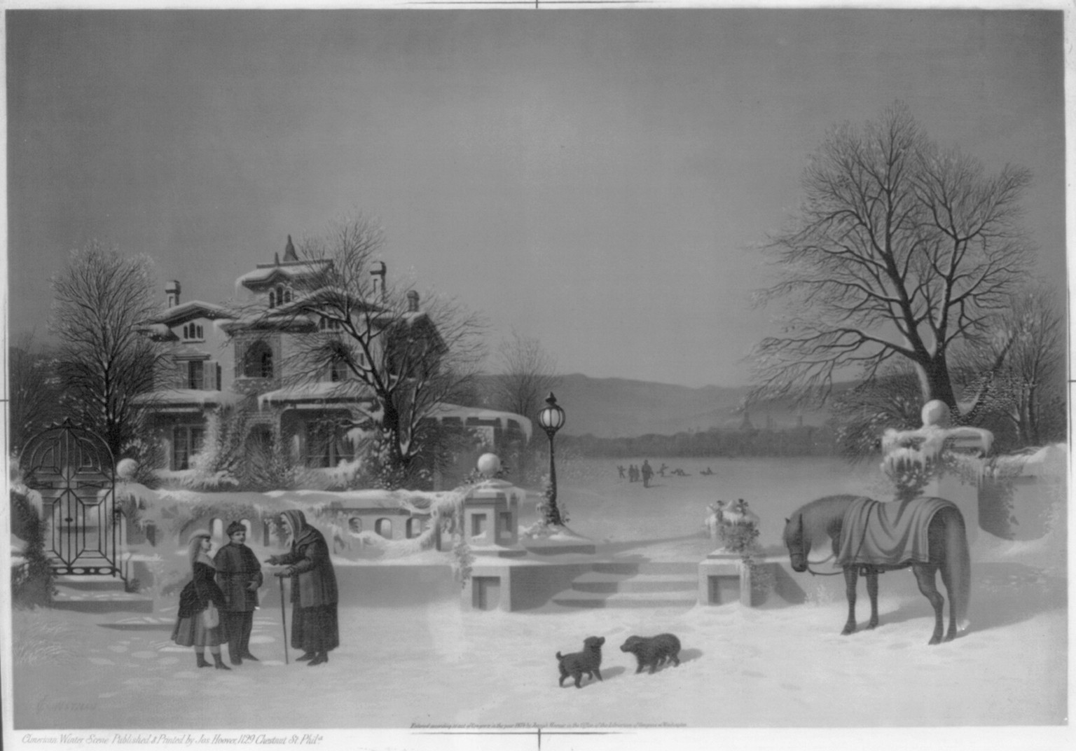 American winter scene / C.F. Witman., c1874. — historic print
