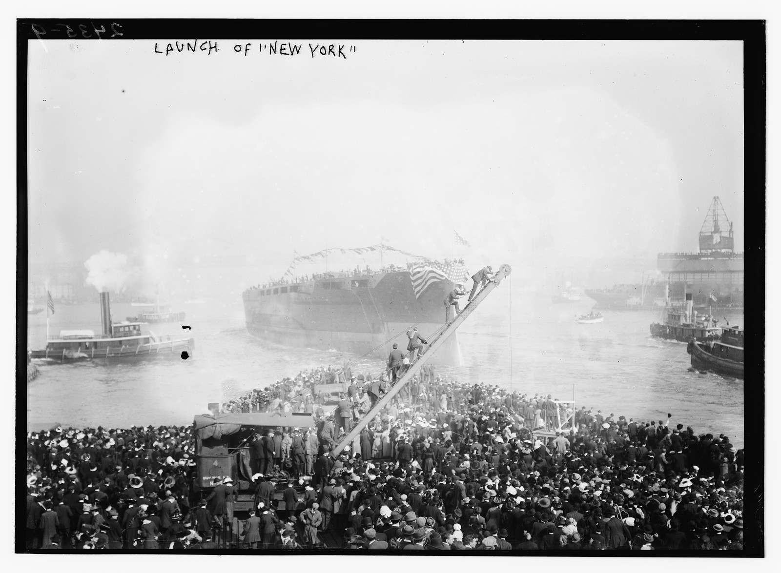 Launch of NEW YORK, n/a — historic photograph
