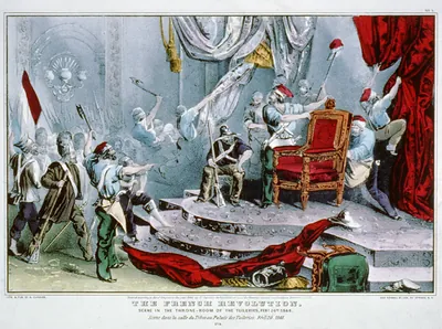 The French revolution: scene in the throne-room of the Tuileries, Feby. 24th, 1848