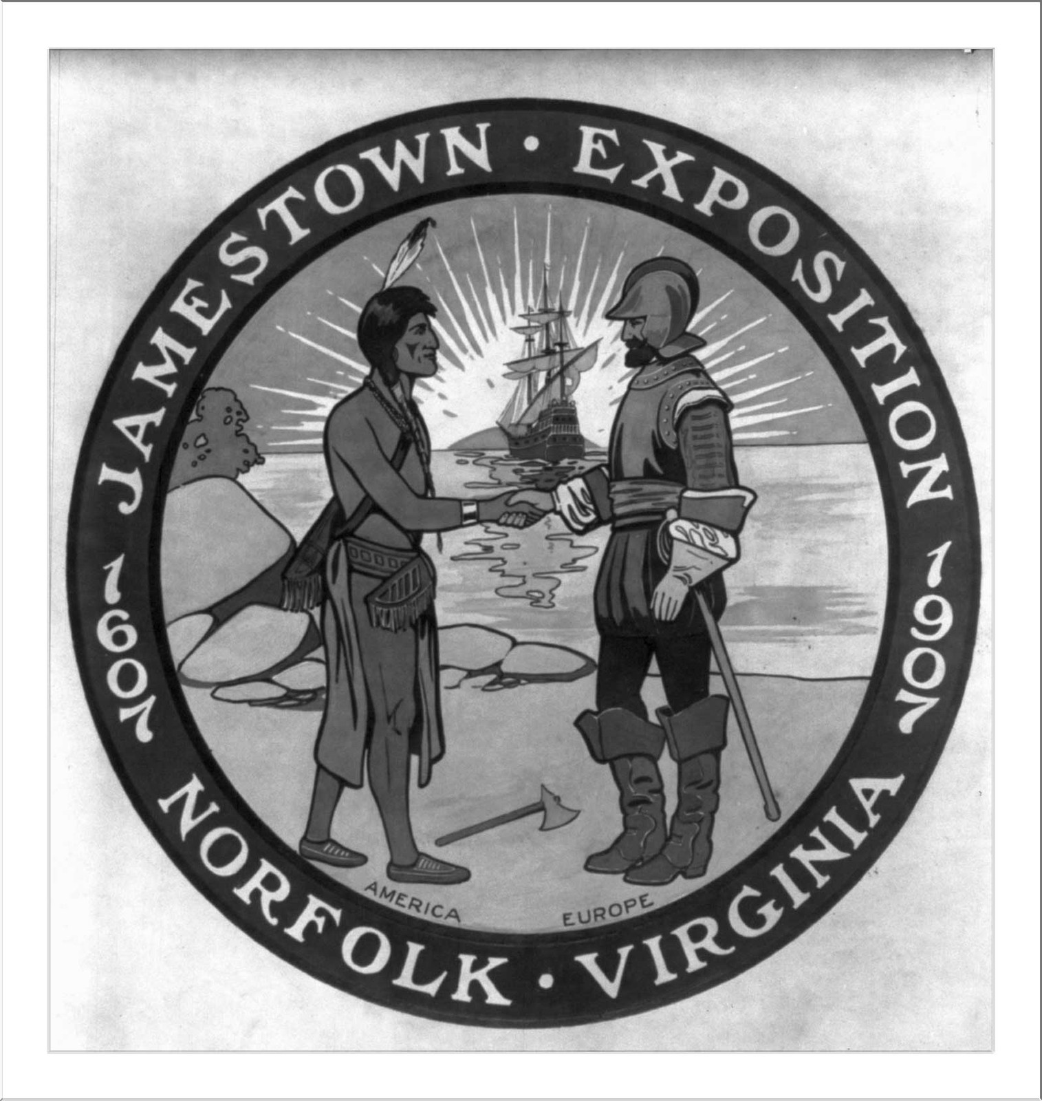 Jamestown Exposition, 1607-1907. Norfolk. Va. Exposition Design No. 3, c1907 Feb. 21. — historic photograph