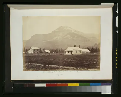 U.S. military post, lower Cascades, Columbia River, May 1860