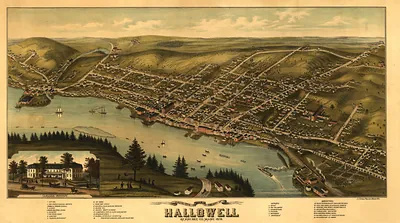 Hallowell, Maine, 1878