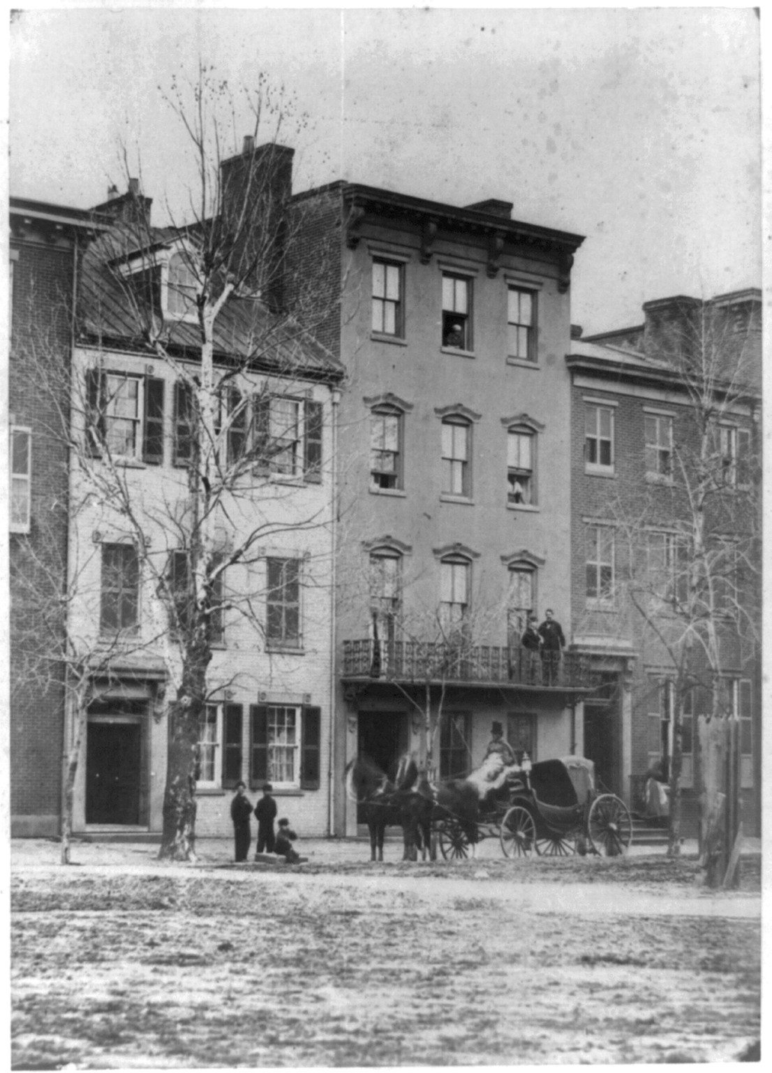 [Carriage drawn by 2 horses], [no date recorded on caption card] — historic photograph