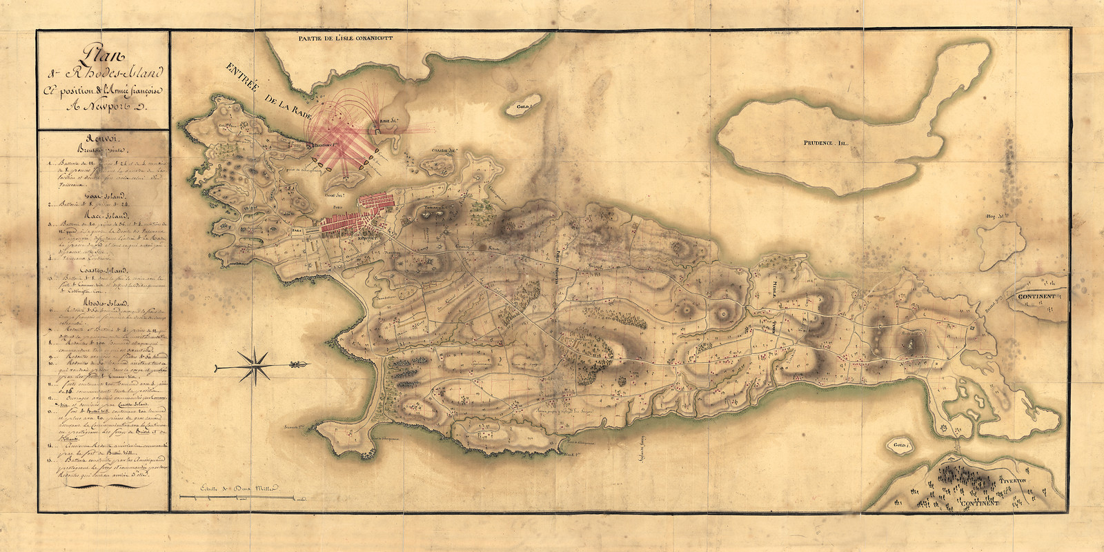 RI-Newport 1780b — antique map