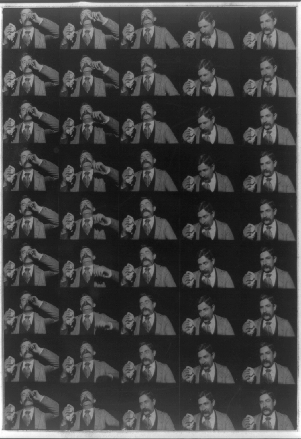 Edison kinetoscopic record of a sneeze / taken & copyrighted by W.K.-L. Dickson, Orange, N.J., c1894 Jan. 9. — historic photograph