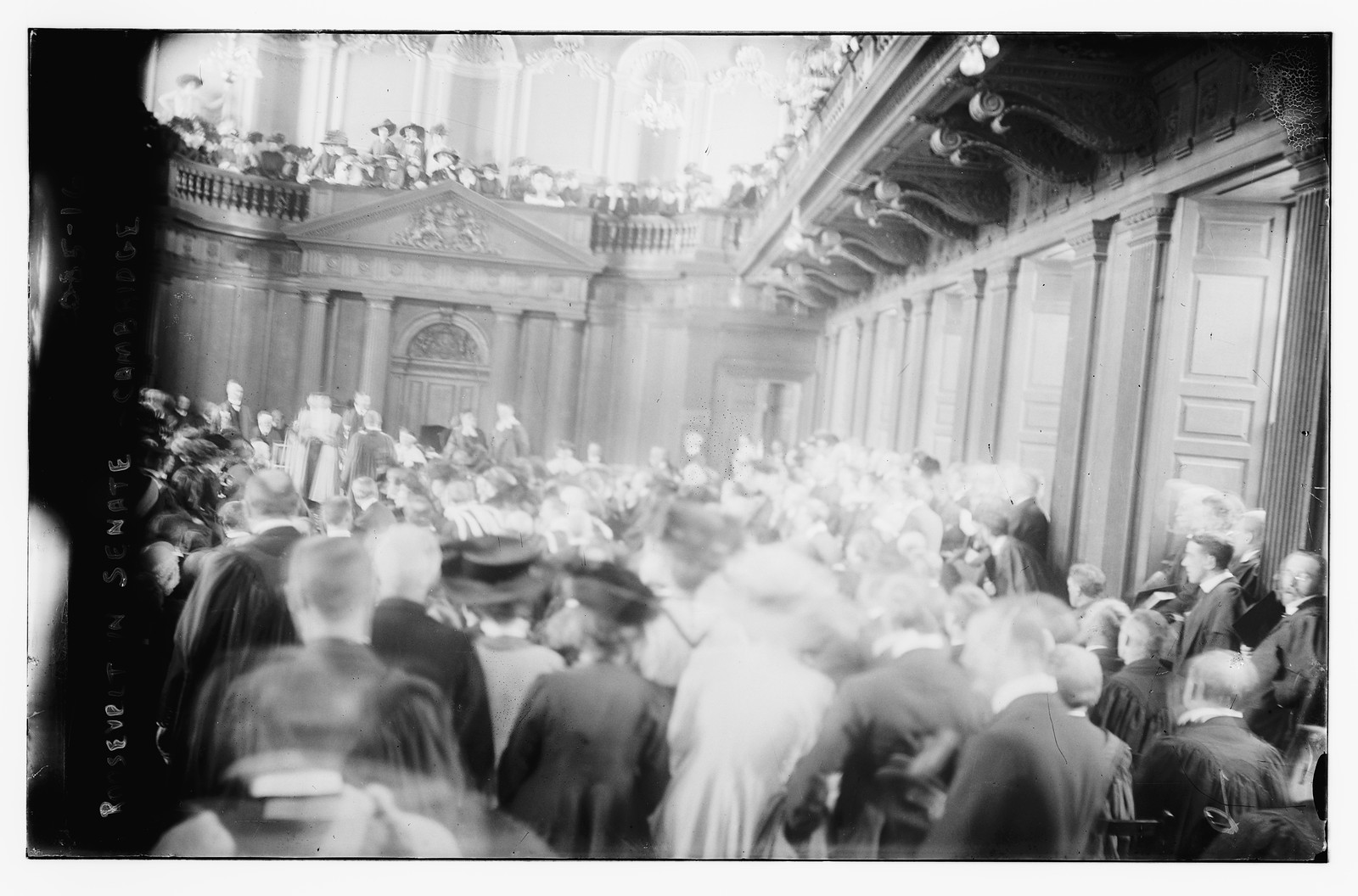 Roosevelt in Senate, Cambridge, n/a — historic photograph