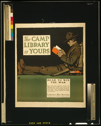 The camp library is yours - Read to win the war / F.