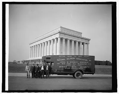 National Delivery Association, [Lincoln memorial, Washington, D.C.]