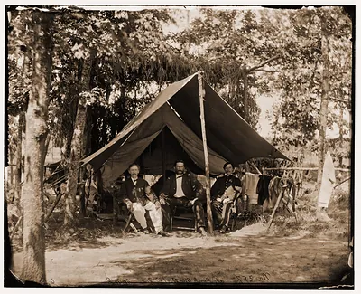 Washington District of Columbia (vicinity). Headquarters of Gen. Gershom Mott