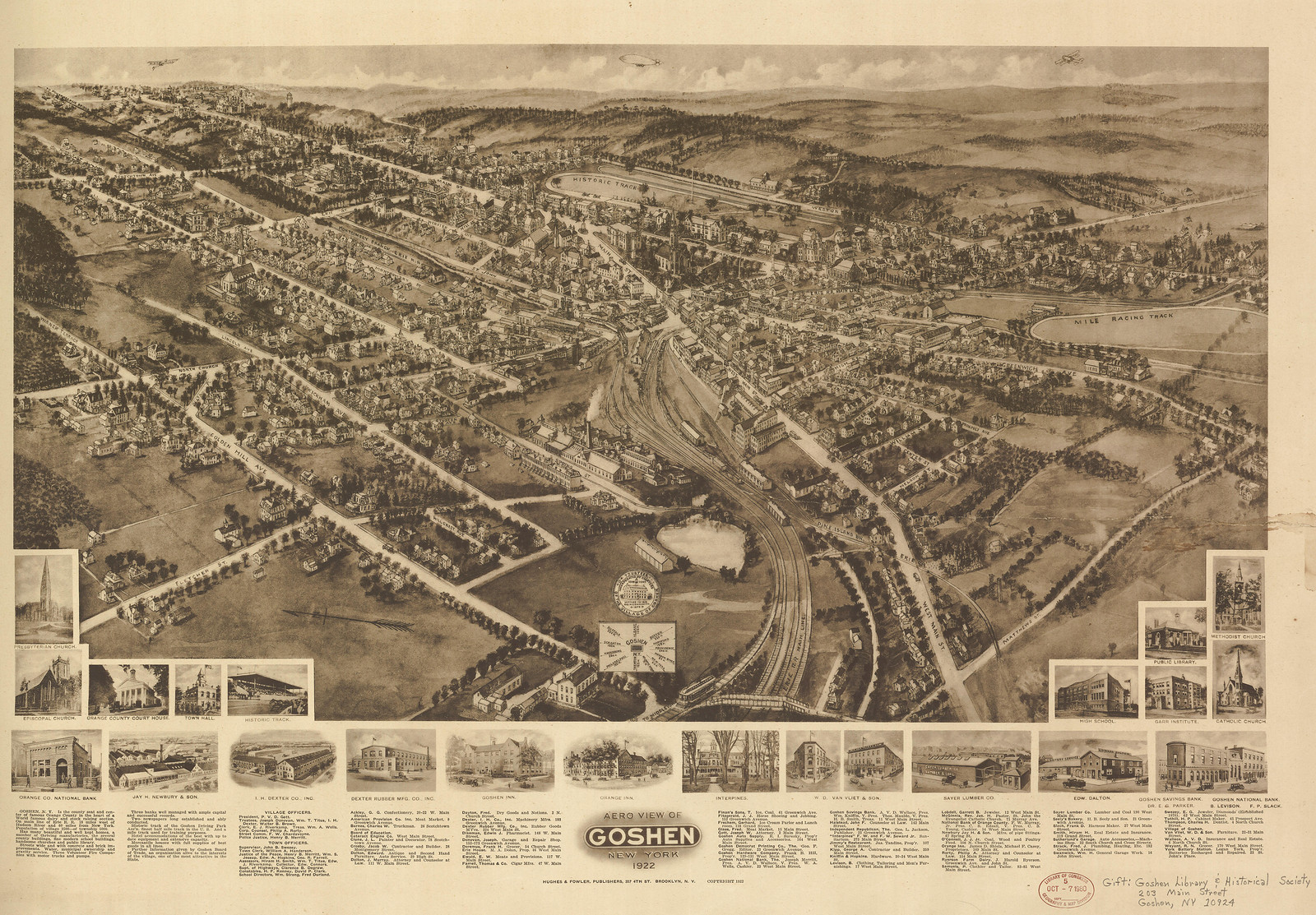 Goshen, New York, 1922, 1922 — antique map