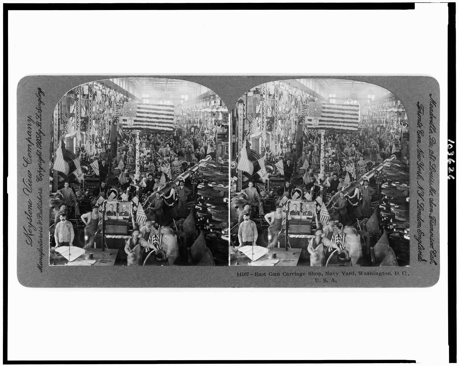 East gun carriage shop Navy Yard Washington D.C. U.S.A., 1905 — historic photograph