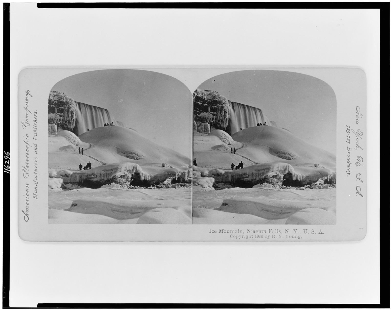 Ice mountain, Niagara Falls, N.Y. U.S.A., New York, U.S.A. : American Stereoscopic Company, c1900. — historic photograph
