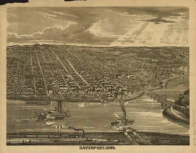 Davenport, Iowa, 1875