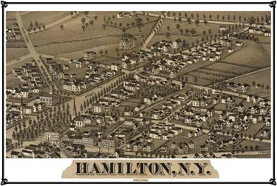 Bird's-eye view of Hamilton, N.Y.