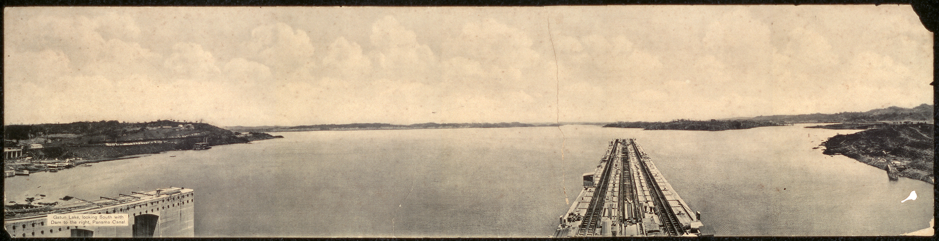 PANAMA 1913 Gatun Lake, looking south — historic image