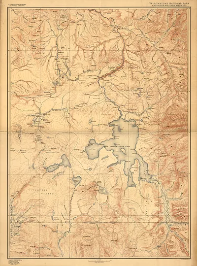 USGS Yellowstone National Park and north western Wyoming