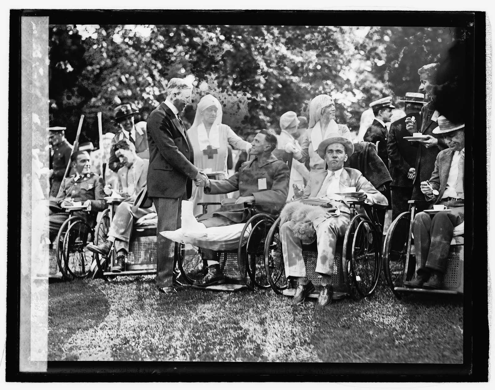 Dwight Davis at White House garden party, 6/3/26, [19]26 June 3. — historic photograph
